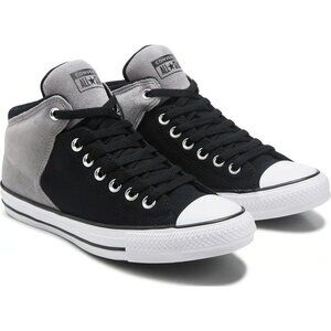 Converse Chuck Taylor All Star High Street Mid Grey Black White Men 8.5 Women 10